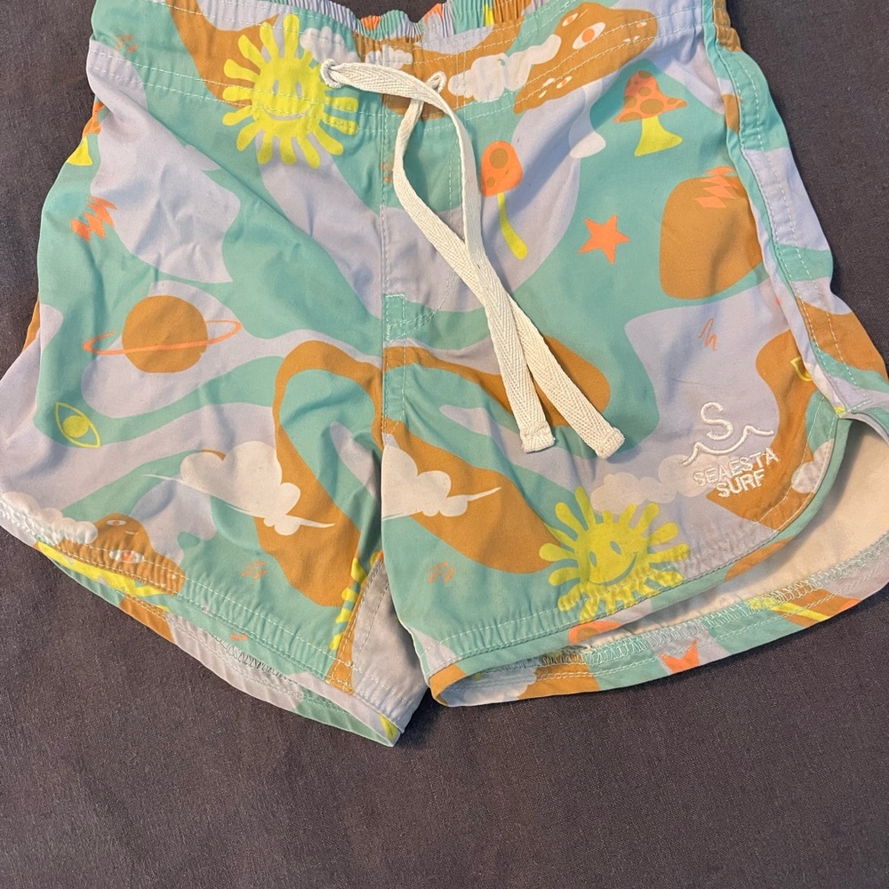 Colorful Swim Shorts with Fun Print